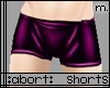 :a: Purple PVC Shorts M