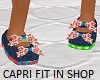 Kids floral capri shoes