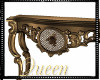 !Q Dark Antique Table