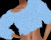 Nadia Blue Fur Sweater
