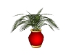 Palm Plant Red/Gold