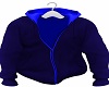 Blue Two Tone Zip Hoody
