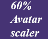 *M* 60% Avatar scaler