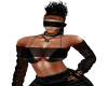 barbie crop black top