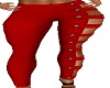 RED BUCKLE SLAT PANT