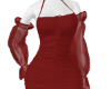 E. Maroon Mini Dress
