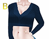 B! Crop top blue B! Crop top blue