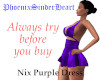 Nix Purple Dress