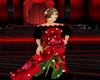 Black/Red Rose Ball Gown