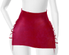 PU Leather Skirt/Red