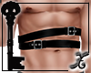 !X Black Waist Belts M