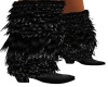 !!AH Black Furry Boots