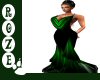*R*Green/Black Gown