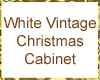 White Xmas Cabinet