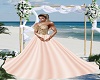 Peach Bridal Gown