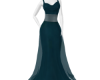Belted Teal Gown