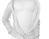 White Open Hoody