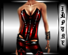 Spiked Corset Red