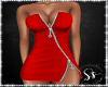 {SS} Zipper Red Dress RL