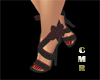 CMR Red Black Shoes