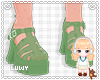 🌼 Sandal Green Cute