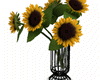Sunflower Vase Black