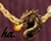 ha. Gold Dragon Necklace
