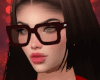 oversized red glasses