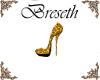 Gold Lace Glitter Pump
