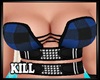 Kiss Blue Check