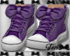 Purple Bow Sneakers