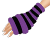 purple/black arm warmers
