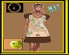 Oranage&BrownFlowerDress