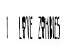 I Love Zombies Sticker