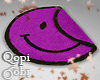 Smile Emoji Purple Rug