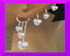 heart earrings diamond