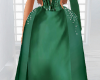 Green Pageant Gown Train