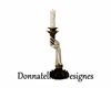 bone hand candle holder