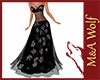 MW- Floral/Bl Gown Dress