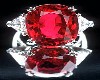  7 Sp Dimonds ruby Ring