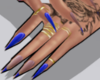Blue Nails tattoos ♥