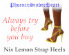 Nix Lemon Strap Heels