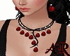 Jewelry set, Red, Black