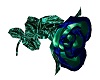 Blue Emerald Tin Rose