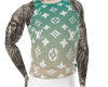 Blue LV tanktop + tattoo