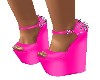 PINK/SPIKED WEDGES