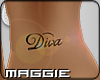 M|Diva Lower Back Tattoo