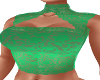 Elegant Green Lace Top