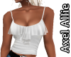 AA White Ruffle Top