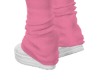 K| Pink/White Legwarmers